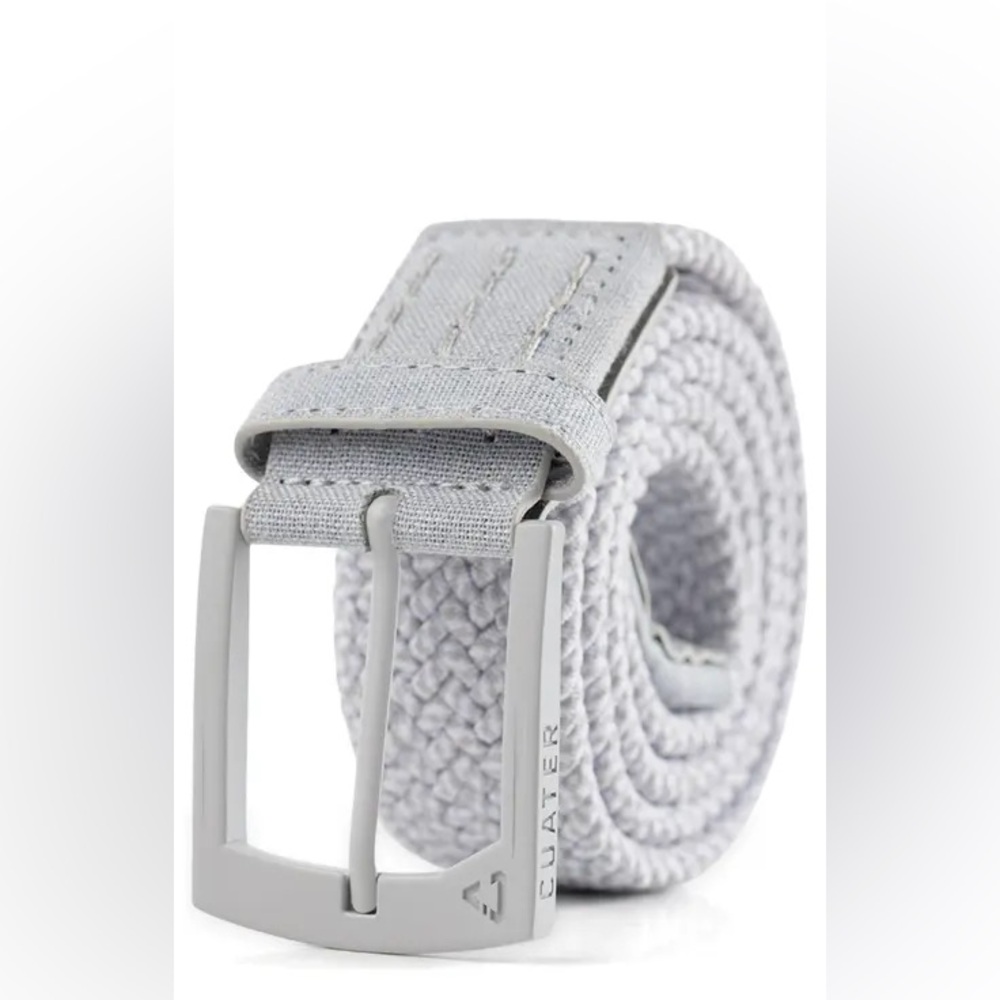 Travis Mathew Staggerwing 2.0 Gray Woven Belt with Elastic Stretch XL